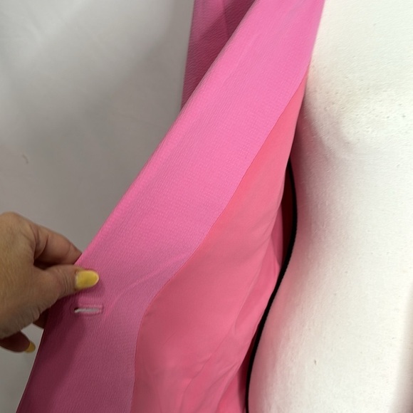 Halogen | Bubblegum Hot Pink Blazer Single Button - Picture 4 of 4
